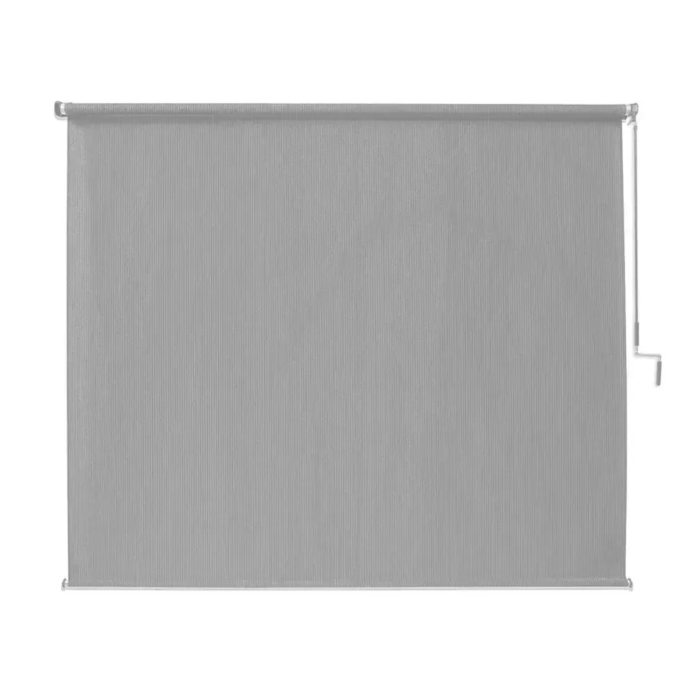 Stone Cordless UV Blocking Fade Resistant Fabric Exterior Roller Shade 96 in. W x 96 in. L - image 1