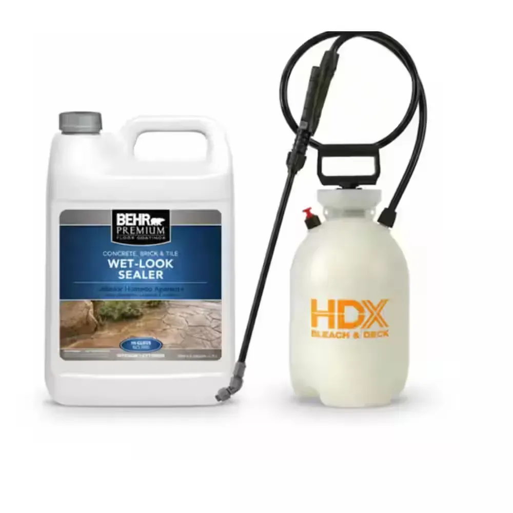 2 gal. Bleach and Deck Sprayer with 1 gal. Wet Look Sealer Combo - image 1