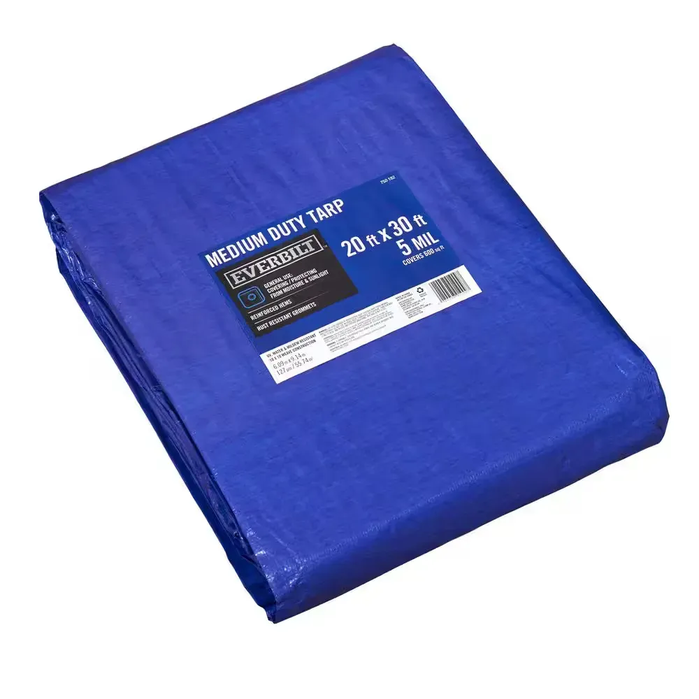 20 ft. x 30 ft. Blue Medium Duty Tarp - image 1