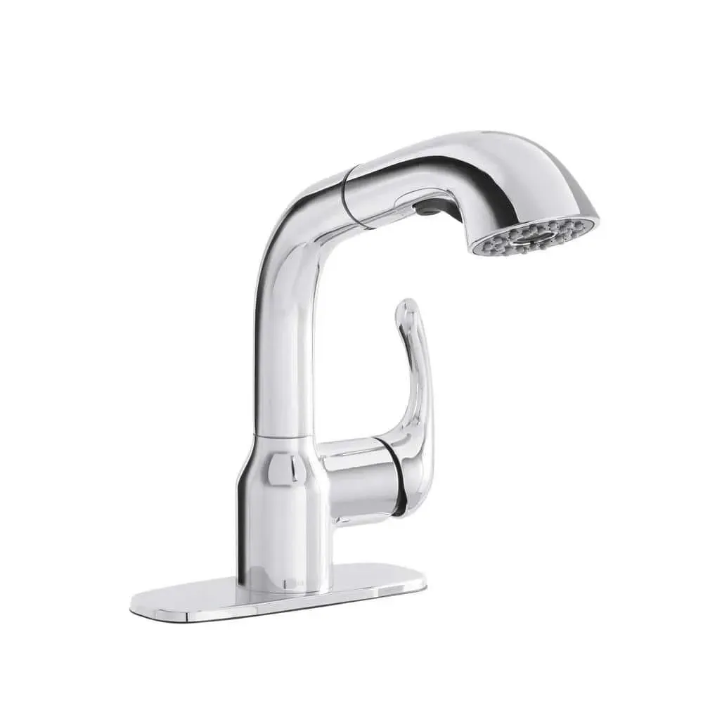 Glacier Bay Dunning Single-Handle Pull-Out Laundry Utility Faucet with Dual Spray Function in Chrome - image 1