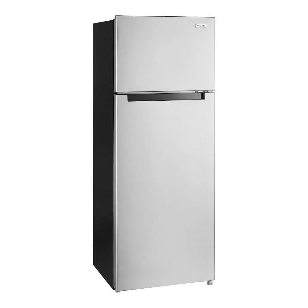 Vissani 7.2 cu. ft. Top Freezer Refrigerator in Fingerprint Resistant Stainless Steel Look - image 1