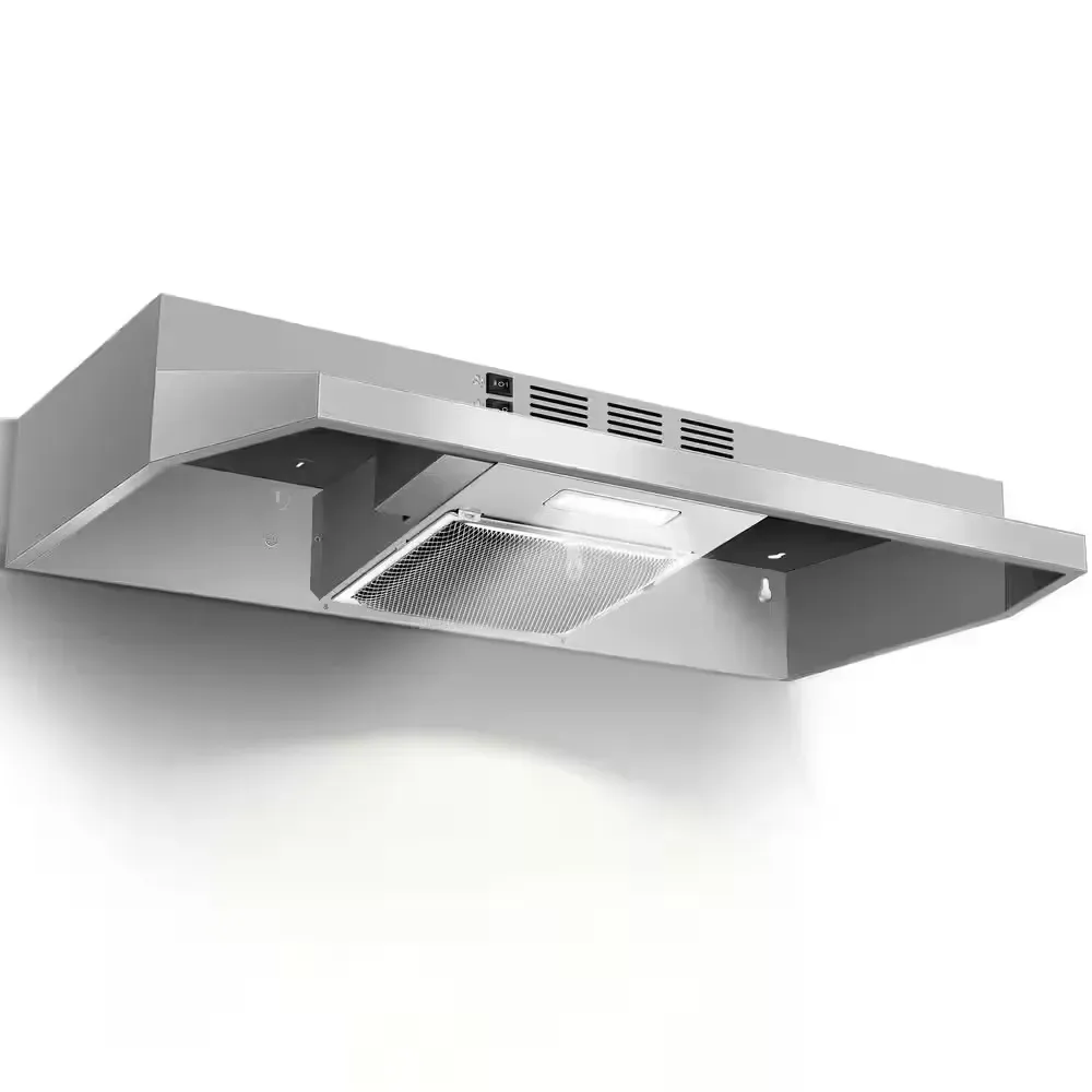 36 in. 280 CFM Under Cabinet Range Hood Stainless Steel Vent Hood with Rocker Button Control, 2-Speeds Fan, LED Light - image 1