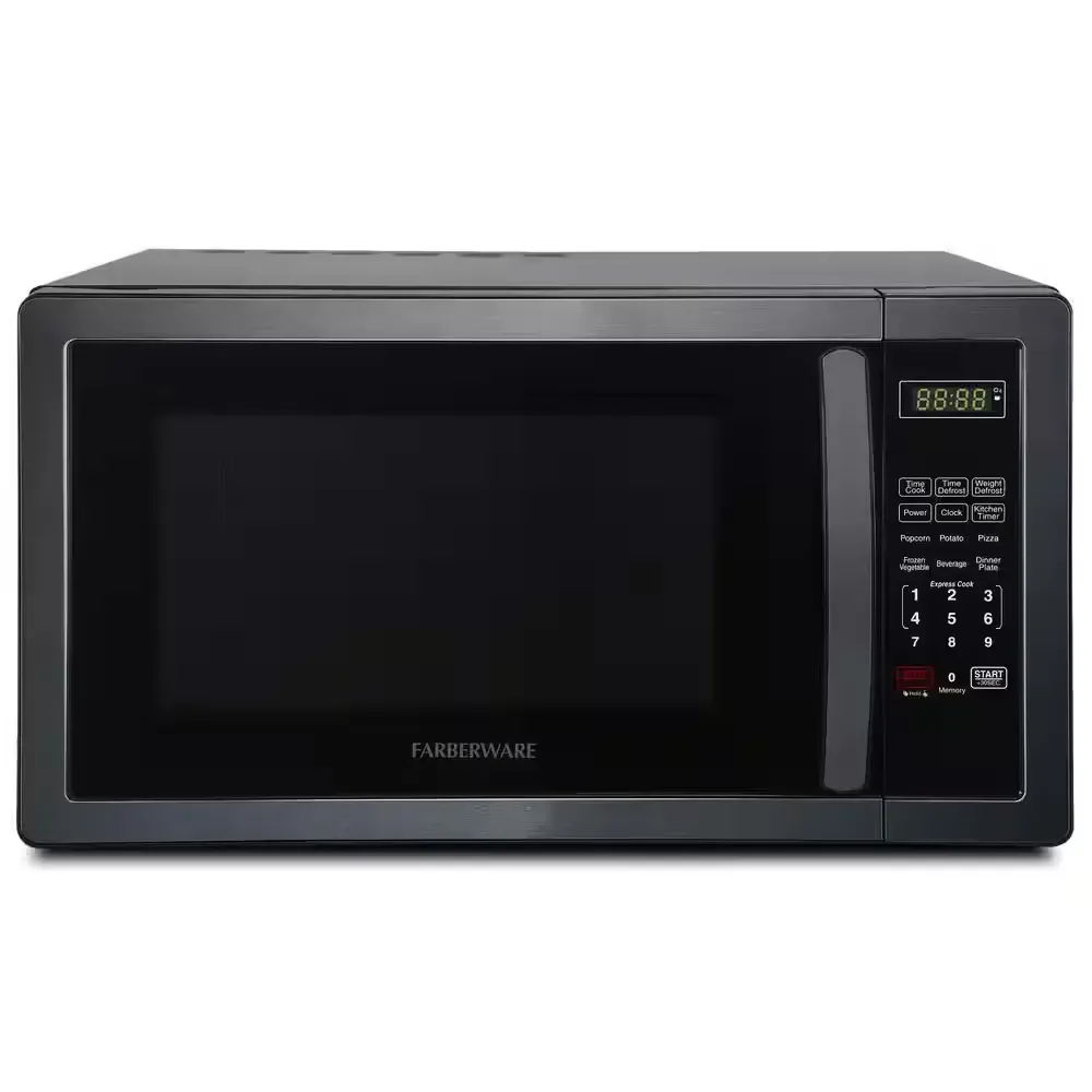 Classic 1.1 cu. ft. 1000-Watt Countertop Microwave Oven, Black Stainless Steel - image 1