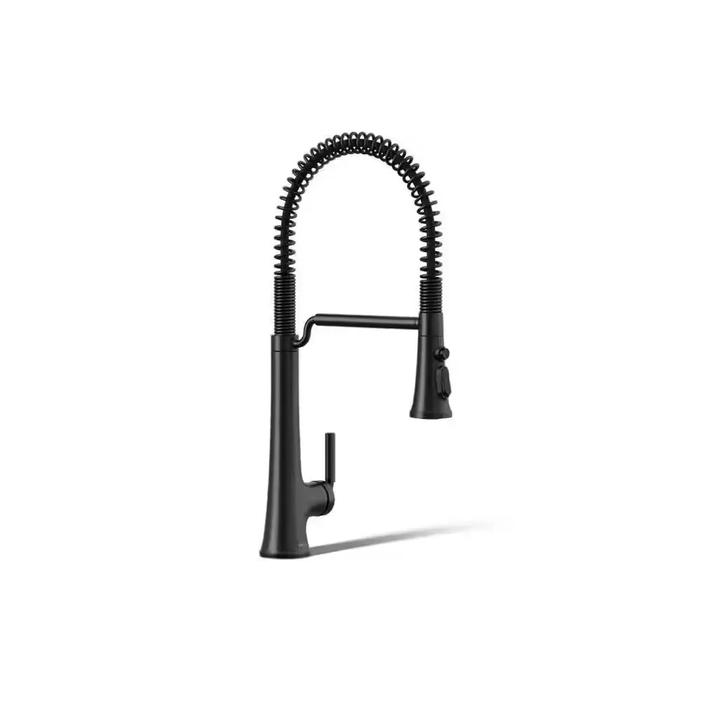 Tone Single Handle Pull Down Sprayer Kitchen Faucet in Matte Black - image 1