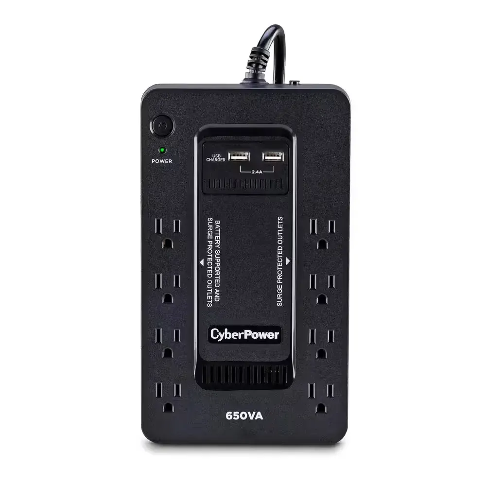 650VA 8-Outlet UPS Battery Backup with USB - image 1