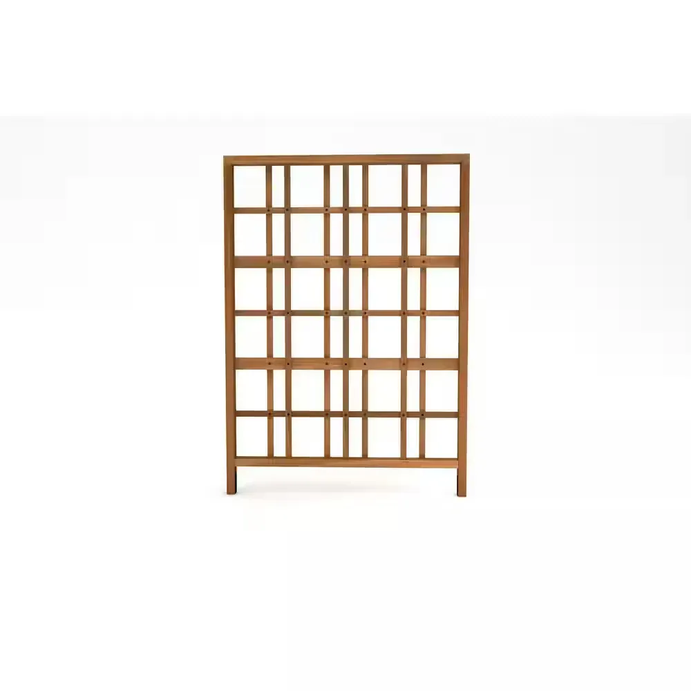 Modern 60 in. L x 84 in. H Cedar Wood Trellis, Golden Brown - image 1