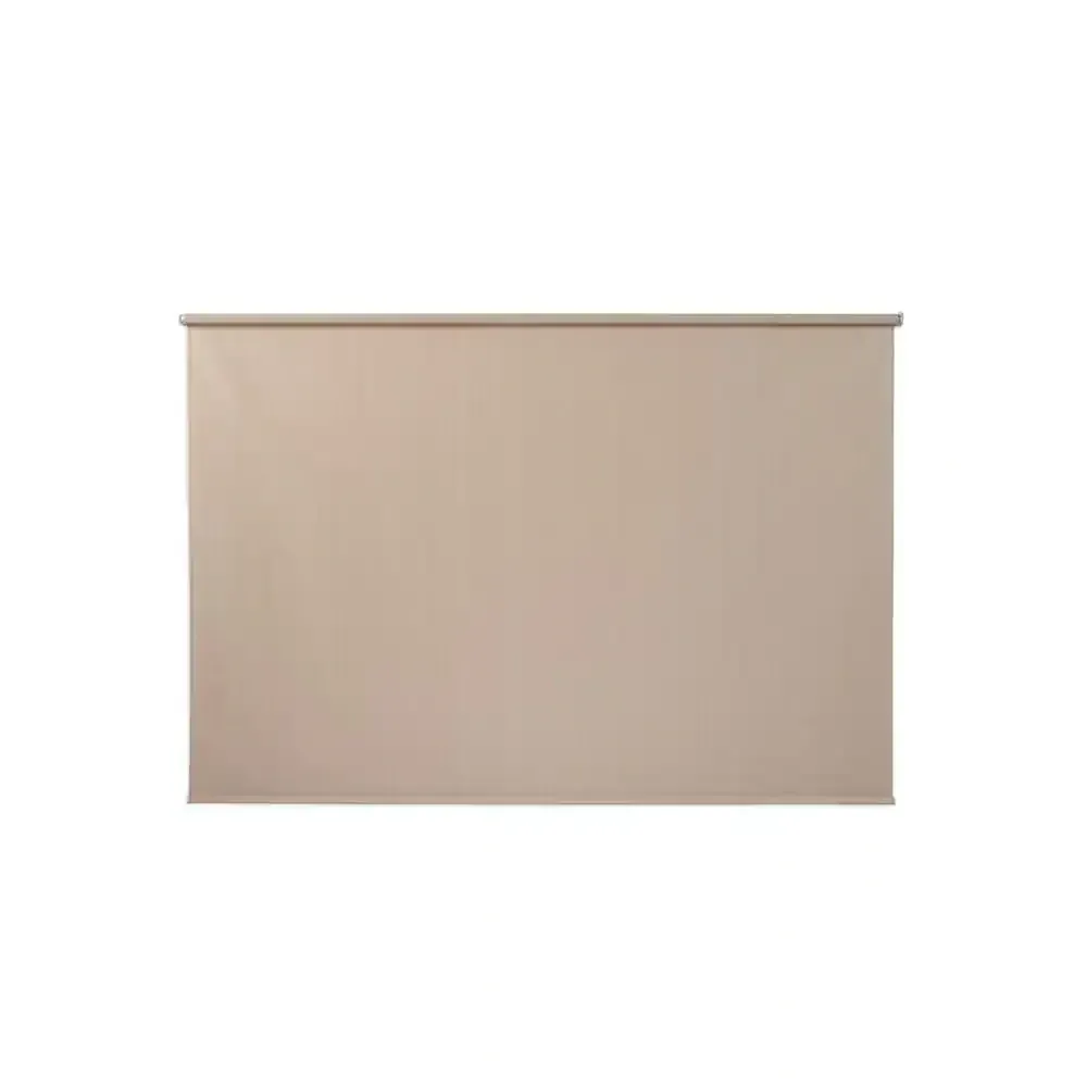 Oatmeal Cordless Light Filtering Fade Resistant Fabric Exterior Roller Shade 96 in. W x 72 in. L - image 1