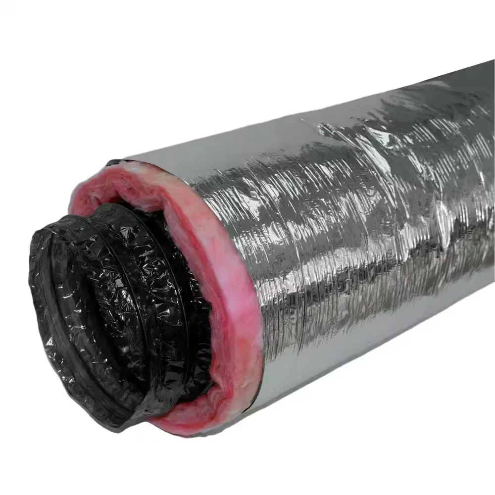 14 in. x 25 ft. R6 Insulated Flexible Duct Silver Jacket - image 1