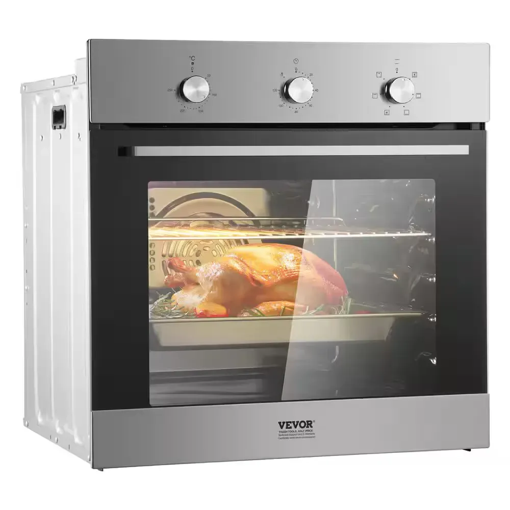 Single Wall Oven 24in. Electric Built-in Wall Oven with 6 Cooking Functions 2.68 cu. ft. Electric Wall Ovens with Timer - image 1