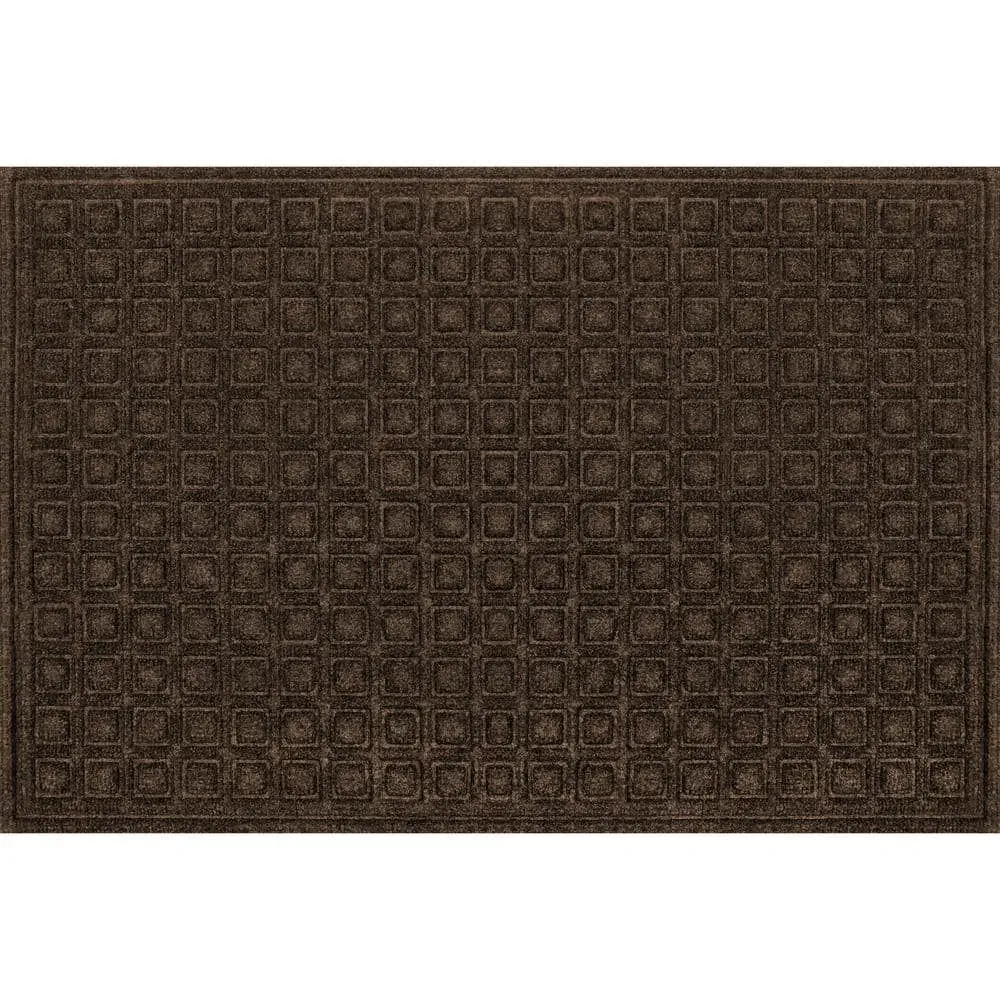 TrafficMaster Brown 24 in. x 36 in. Recycled Rubber and Synthetic Surface Non-Slip Indoor Outdoor Commercial Door Mat - image 1
