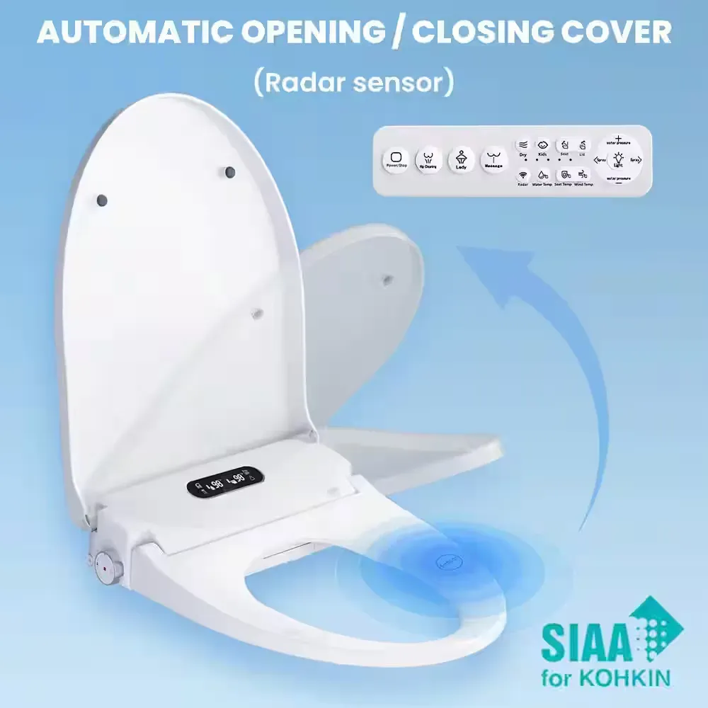 Smart Bidet Toilet Seat with Automatic Opening/Closing Cover - image 1