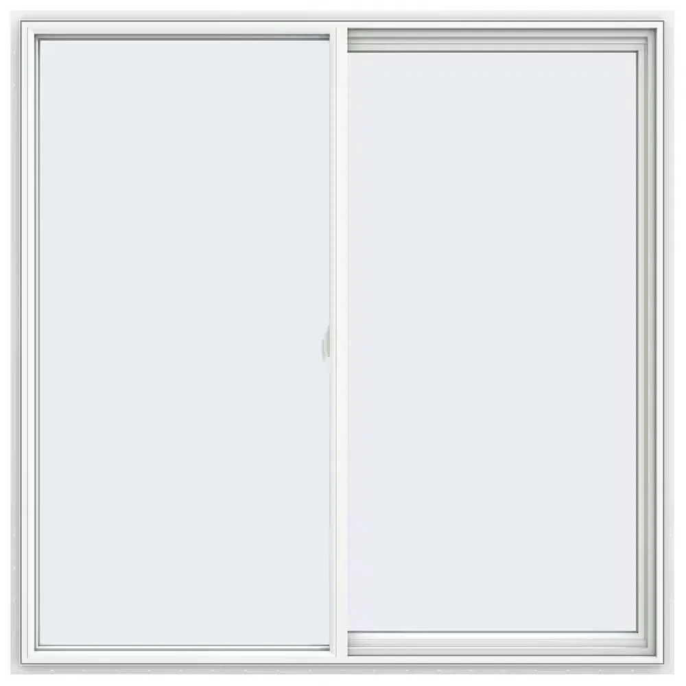 35 in. x 59 in. V-2500 Series White Vinyl single  Window with Fiberglass Mesh Screen - image 1