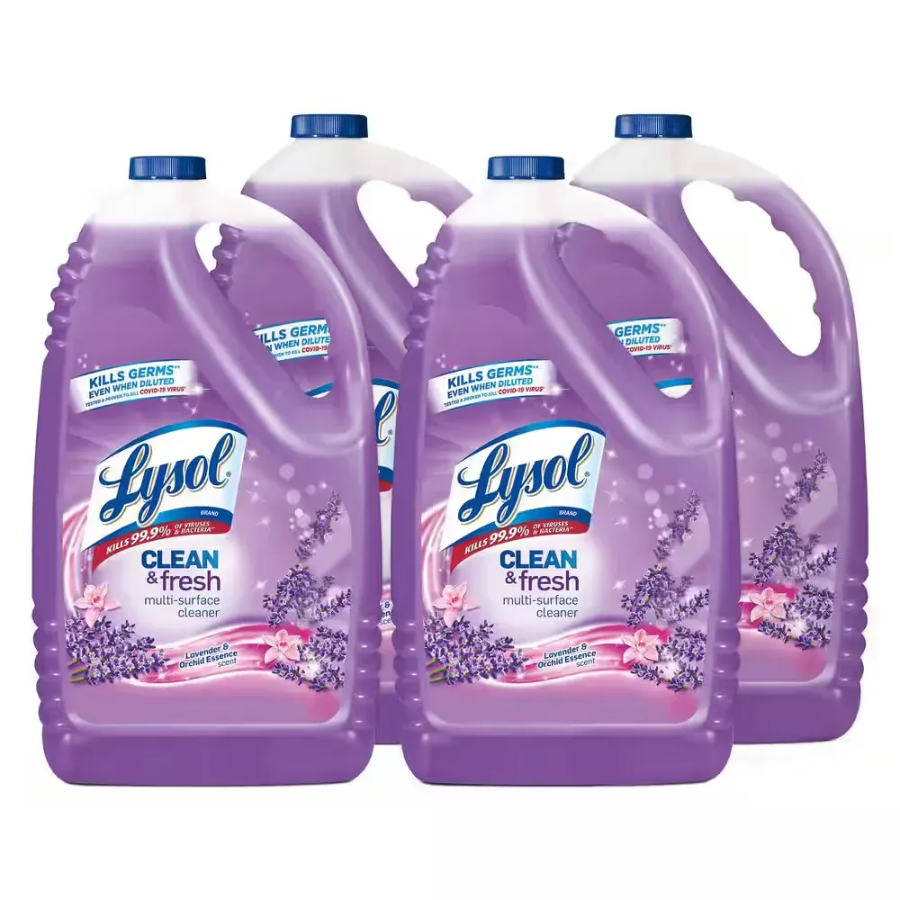 ***ONLY 1 ***Clean & Fresh 144 oz. Lavender & Orchid Scent Pourable Disinfecting All-Purpose Cleaner - image 1