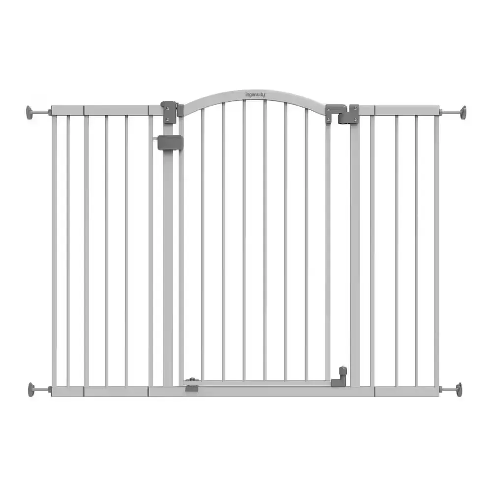 The Thruway 53W Series Pet and Baby Gate, Openings 29.5-53 in. 38 in. Tall-Gray - image 1