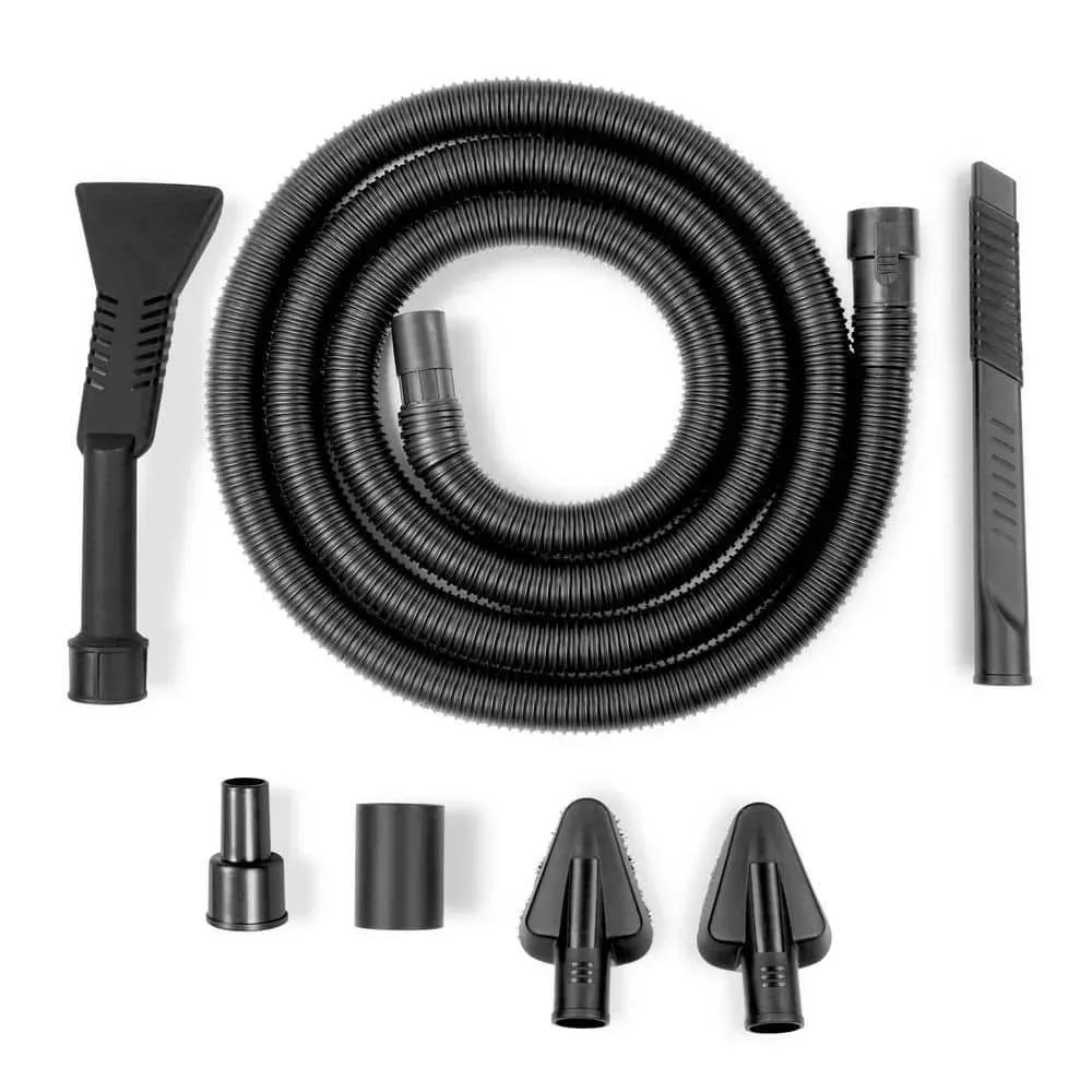 RIDGID 1-1/4 in. VT1734 Car Cleaning Kit Accessory Shop Vacuum Attachments with 14-ft Locking Hose for RIDGID Wet Dry Vacs - image 1