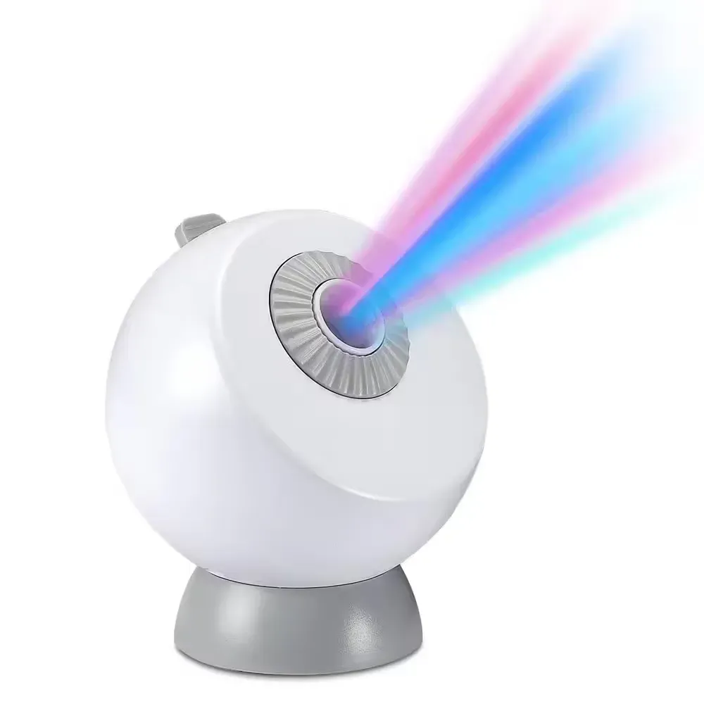 USB Powered HD Lens Planetarium Integrated LED Night Light Bulb Projector with 6-Changeable Slides - image 1