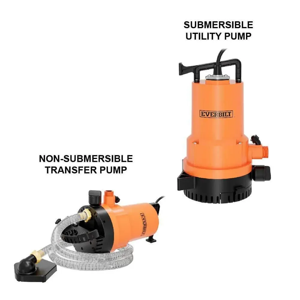 Everbilt 1/4 HP 2-in-1 Submersible Utility and Transfer Pump - image 1