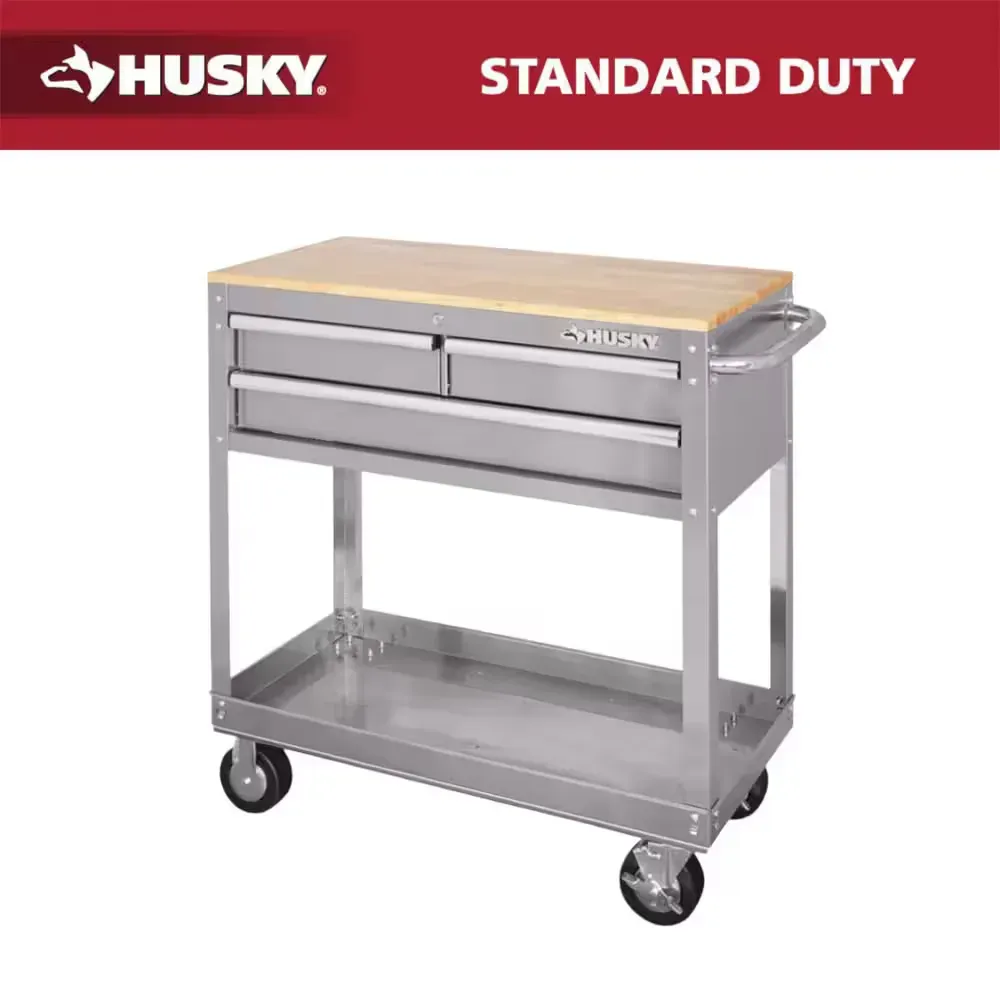 ***It's missing the table legs.***Tool Storage 36 in. W Stainless Steel Utility Cart - image 1
