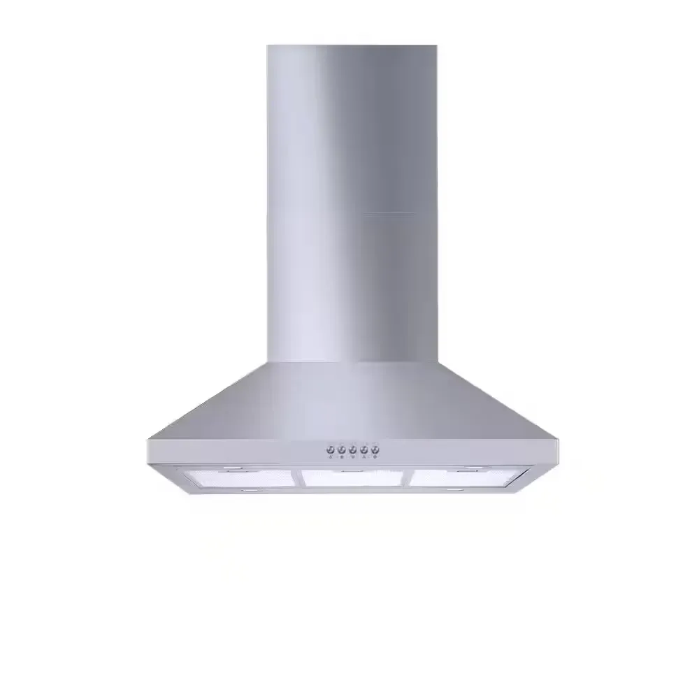 Siena 30 in. 350CFM Convertible Kitchen Island Pyramid Range Hood in Stainless Steel w/ Charcoal filters and LED Lights - image 1