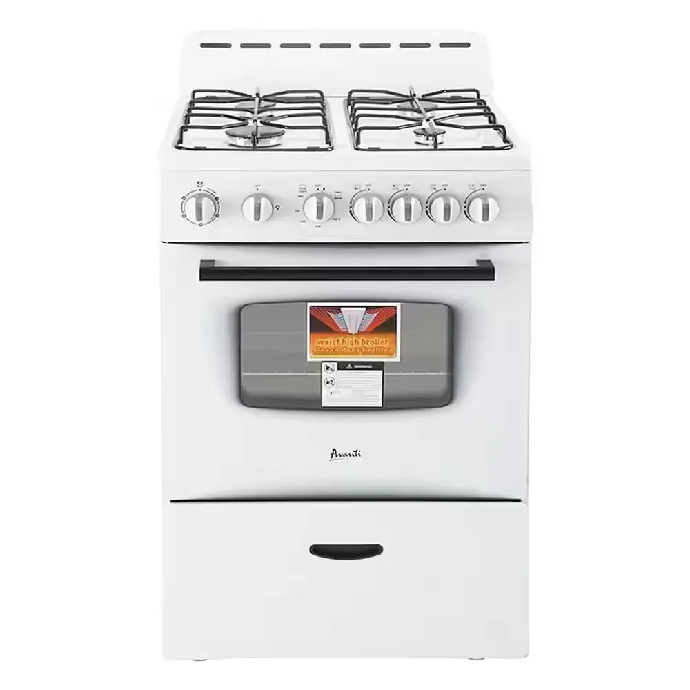24 in. 2.6 cu. ft. Gas Range in White - image 1