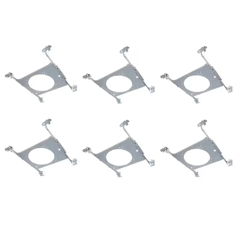 HL 6 in. Mounting Frame for Round and Square Canless Recessed Fixtures (6-Pack) - image 1