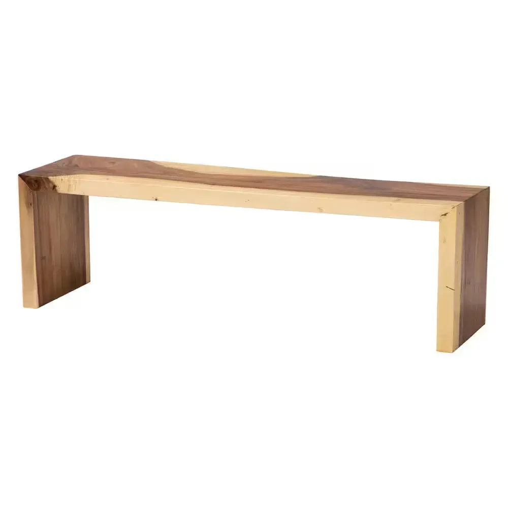 Bai Natural Suar Wood Dining Bench 59.1 in. - image 1
