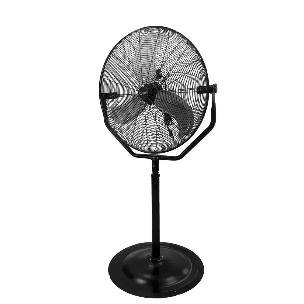 30 in. 3-Speeds High Velocity Tilting Pedestal Fan with Adjustable Height in Black - image 1