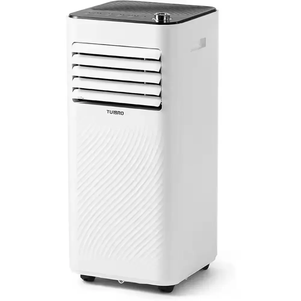 6,000 (DOE) BTU Portable Air Conditioner Cools 400 Sq. Ft. with Dehumidifier and Fan in White - image 1