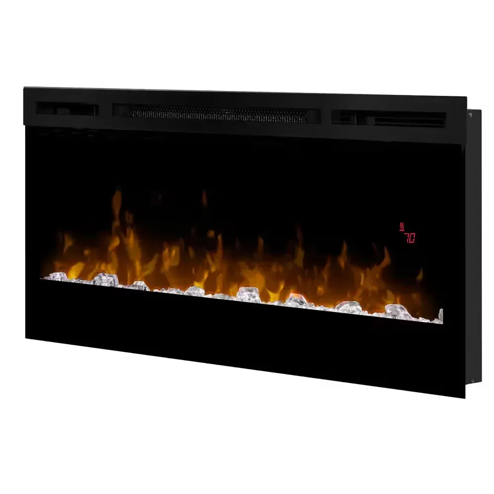 Prism 34 in. Wall-Mounted Electric Fireplace with Acrylic Ember Bed - image 1
