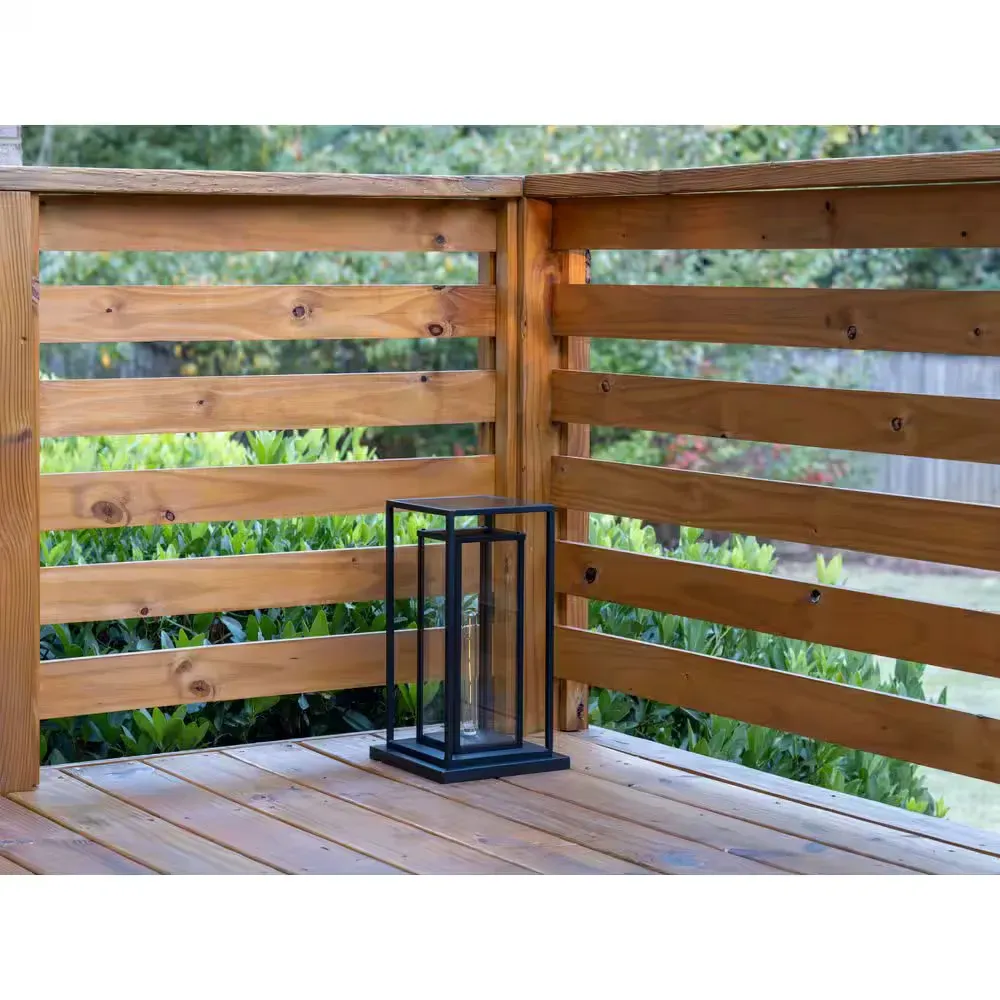 Novaedge 17 in. 1-Light Black Solar Post Light, Outdoor Dusk to Dawn LED w/ LED Edison Bulb Included (Post Compatible) - image 1