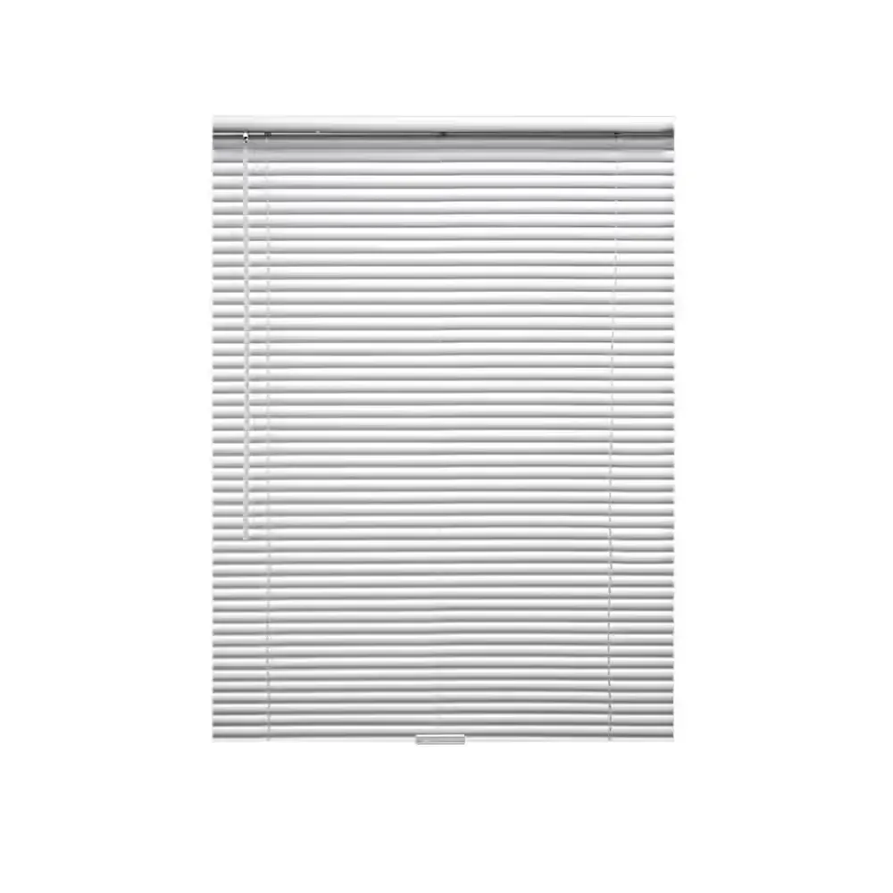 *** pack of 4***Cut-to-Width White Cordless 1 in. Blackout Vinyl Mini Blind - 35 in. W x 72 in. L - image 1
