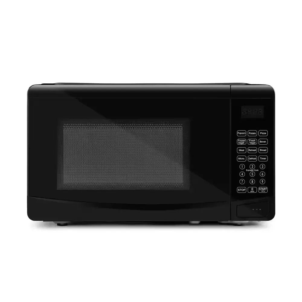 Black Countertop Digital Microwave Oven ([0.7 Cubic Feet Countertop Microwave in Black Glass Plate Included]) - image 1