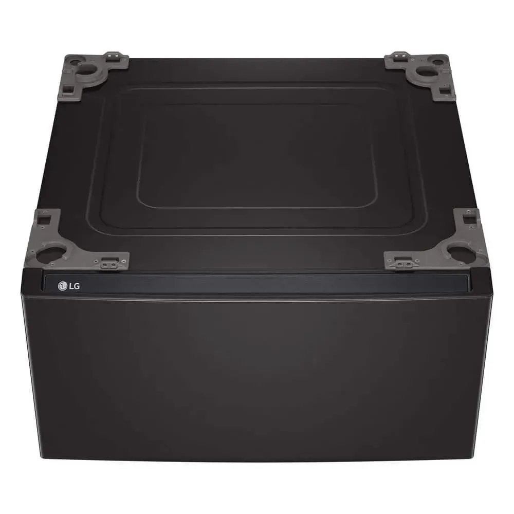 LG 27 in. Laundry Pedestal in Black Steel with Storage Drawer for Washers and Dryers - image 1