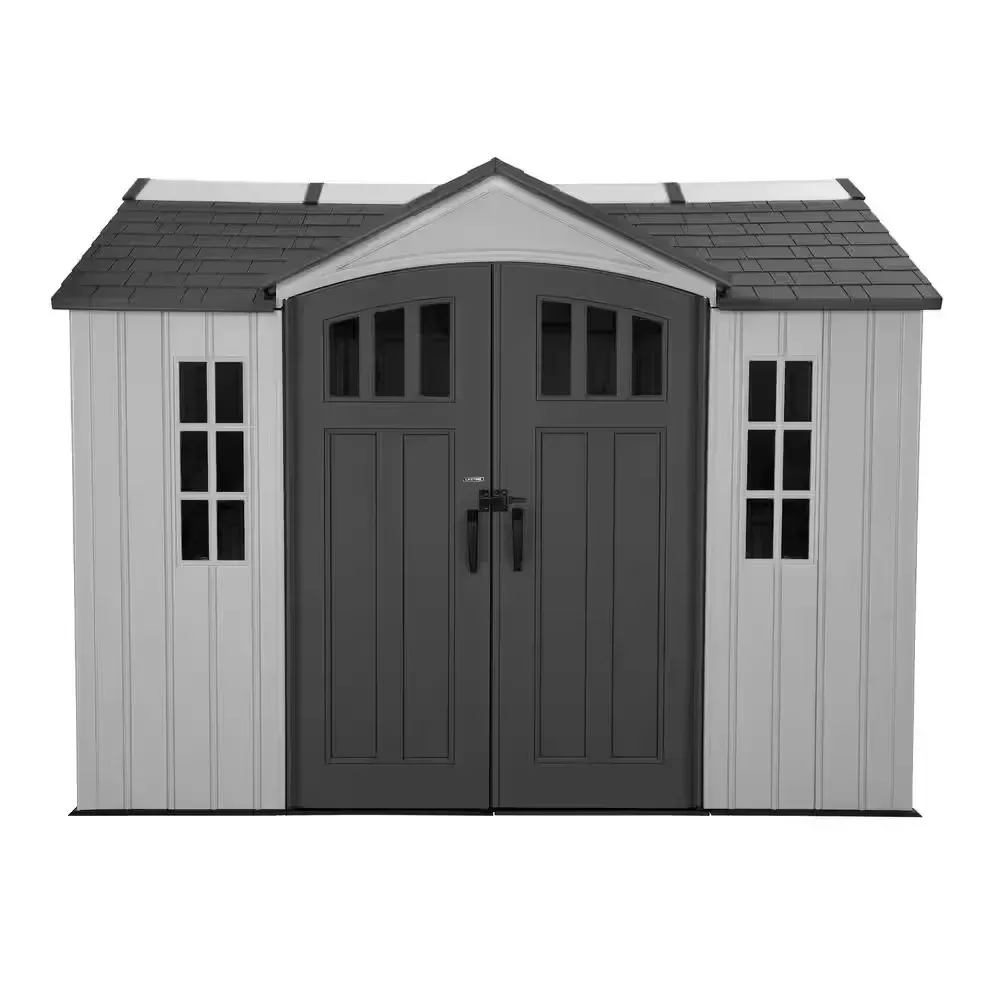 10 ft. W x 8 ft. D Resin Side Entry Outdoor Storage Shed (80 sq. ft. ) - image 1