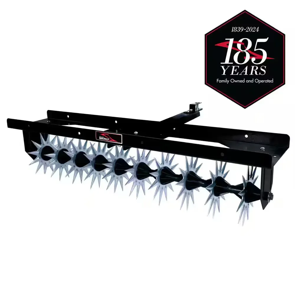 40 in. Tow-Behind Spike Aerator with with 3D Steel Tines for Lawn Tractors and Zero-Turn Mowers - image 1